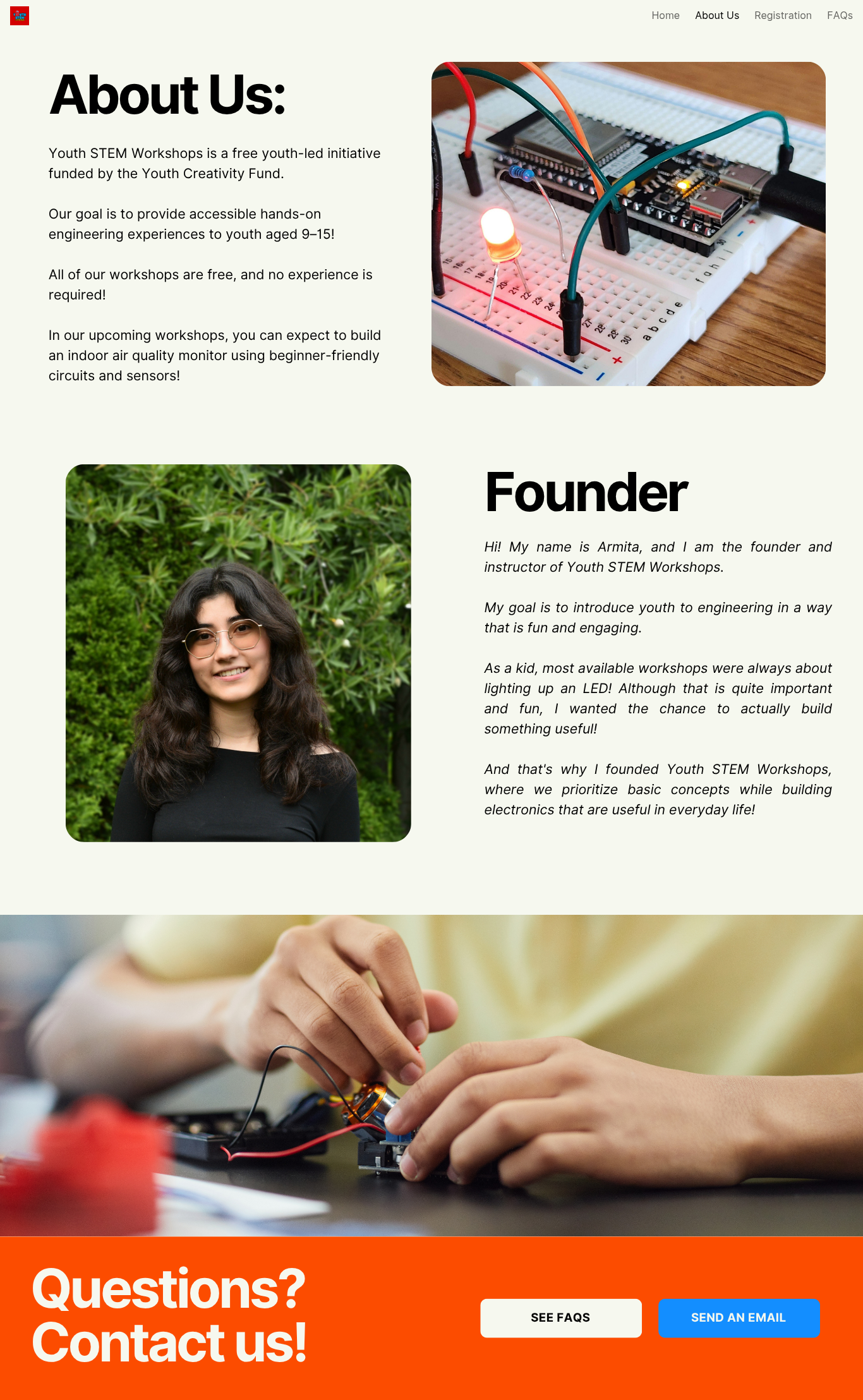 Youth STEM Workshops - About Us